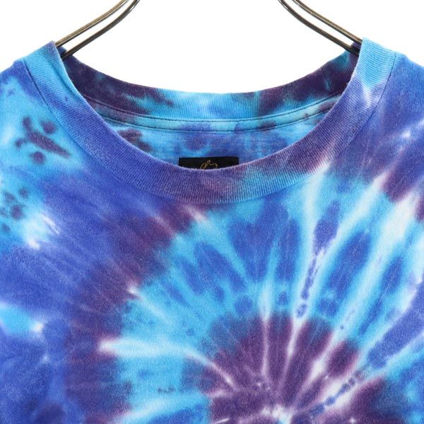 Needles Made In Japan Tie-dye Asymmetrical Short Sleeve Asymmetry T-shirt Women Used