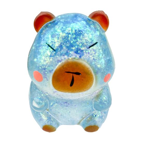 Glitter Cartoon Animal Sensory Fidget Toy for Adults Kids Cute Pig Duck Turtle Squeeze Toy for Stress Relief Easter Basket