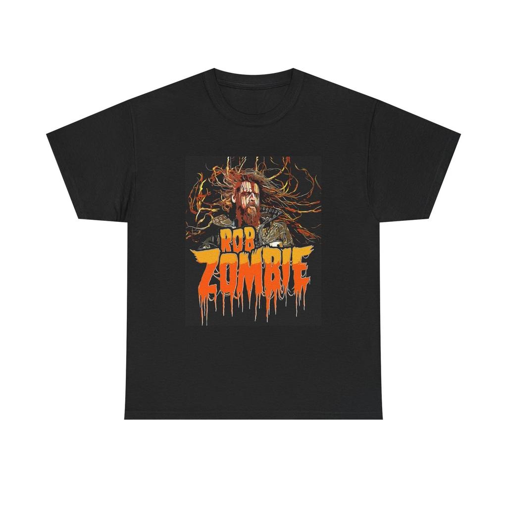 Rob Zombie Tshirt Poster Rock Merch Concert Unisex Heavy Cotton Tee