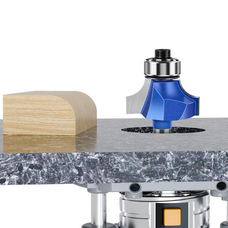 1/4 Inch Shank 6mm Shank Blue Roundover Router Bit Set Carbide Wood Router Bits for Woodworking