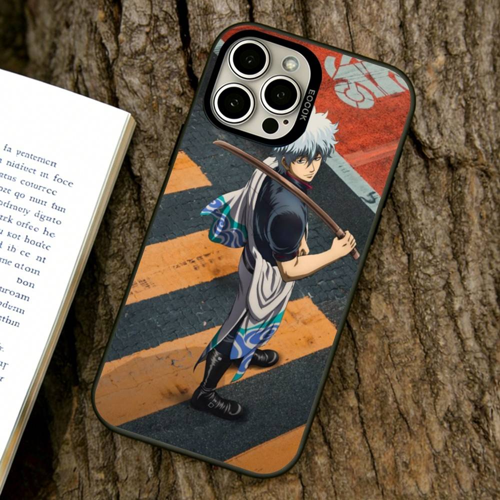 Gintama Phone Case For iPhone 17,16,15,14,13,12,11 Plus,Pro Max,XS,Colorful Silver Black Cover