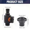 1/2 Inch PVC Spigot Rain Faucet Kit For Rain Barrels Aquariums Water Tanks Tubs Pools Garden Hose Fitting