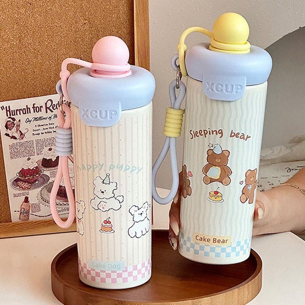 316 Stainless Steel Insulated Water Bottle 600ml Vacuum Flask  for Student Children