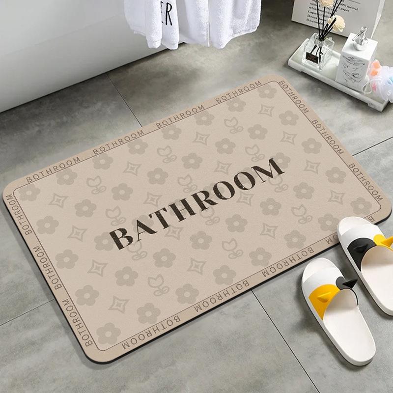 3D Cartoon Bear Diatomaceous Earth Non-slip Bath Mat