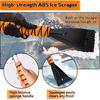 27" Car Snow Brush And Ice Scrapers For Car Windshield, 2-In-1 Detachable Ice Scraper And Brush For Car With Ergonomic Foam Handle, Suitable For