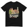 Handgezeichnetes Brügge Belgien Reise Souvenir Wahrzeichen Geschenk T-Shirt