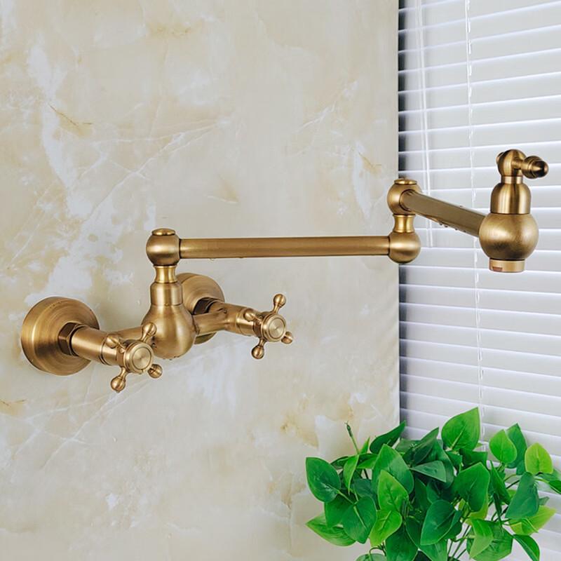 Handun Antique Wall-Mounted Kitchen Faucet