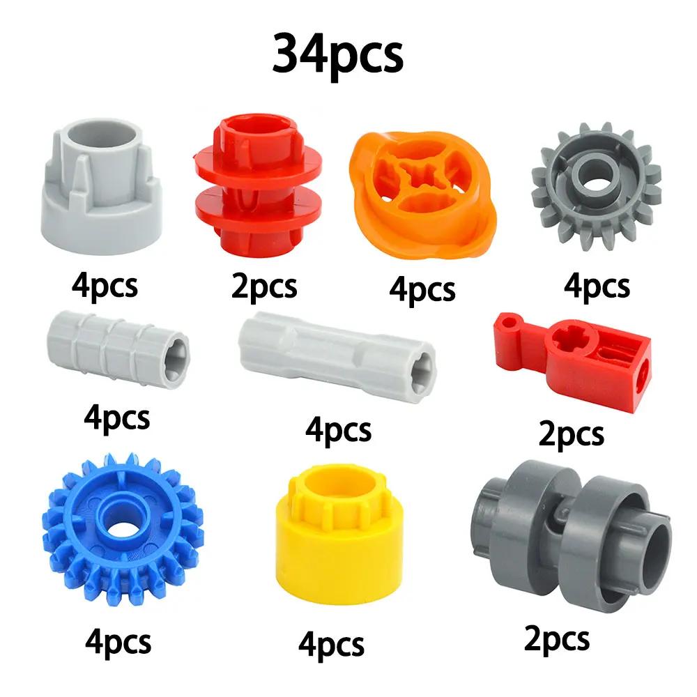 MOC Technischer Getriebeachsen-Verbinderbausteine Antriebskupplung Schaltkupplung Getriebebaustein Spielset Leduo 6542 18947 6539