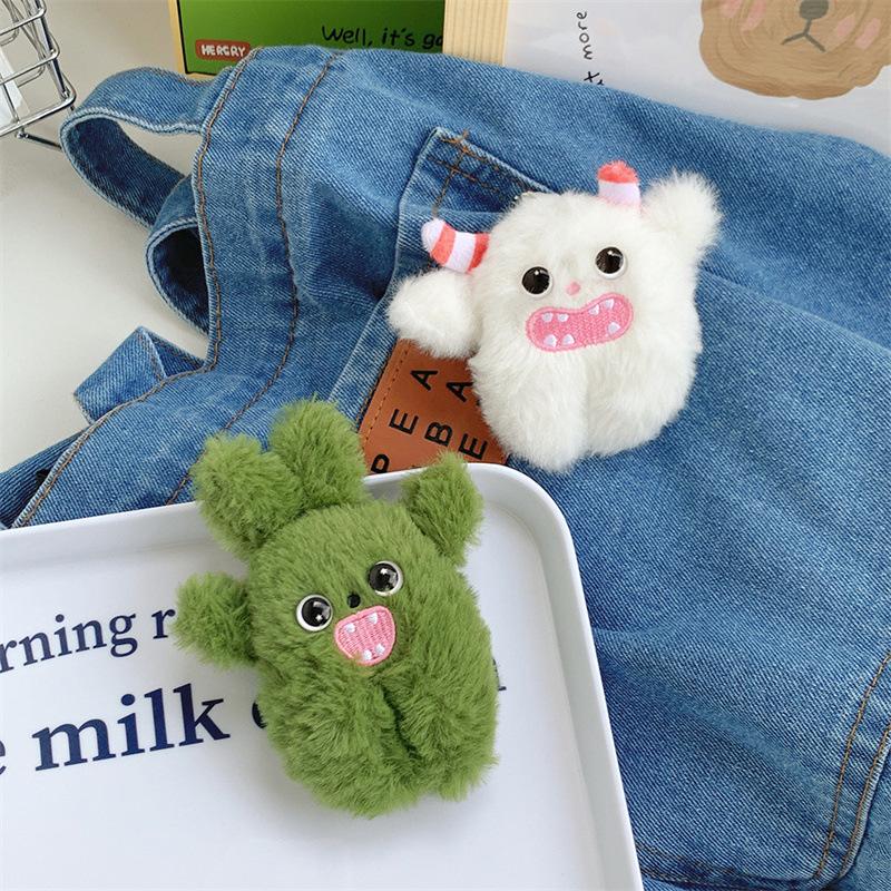 Cute Little Rabbit Monster Creative Doll Grab Machine Doll Holiday Backpack Keychain Plush Doll Pendant