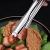 Ice Clamp Heat-Resistant Stainless Steel Ice Tongs Non-Slip Serrated Grip -Free Kitchen Utensils for Barbecue Snack Tongs