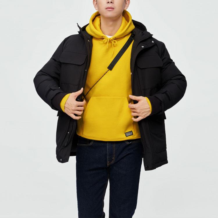 Levis Μπλούζα Φούτερ με Κουκούλα Μονόχρωμη Ανδρική Τοπ Κίτρινο A1008-0001