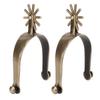 Western Spurs Rust Proof Toxic Free Vintage Zinc Alloy Horse Spurs with Gear for Men