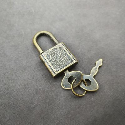 Mini Retro Vorhängeschloss für Notizbuch Tagebuch Kleine Gepäckbox Schloss Mit Schlüsseln Zinklegierung Koffer Spind Beschläge Set