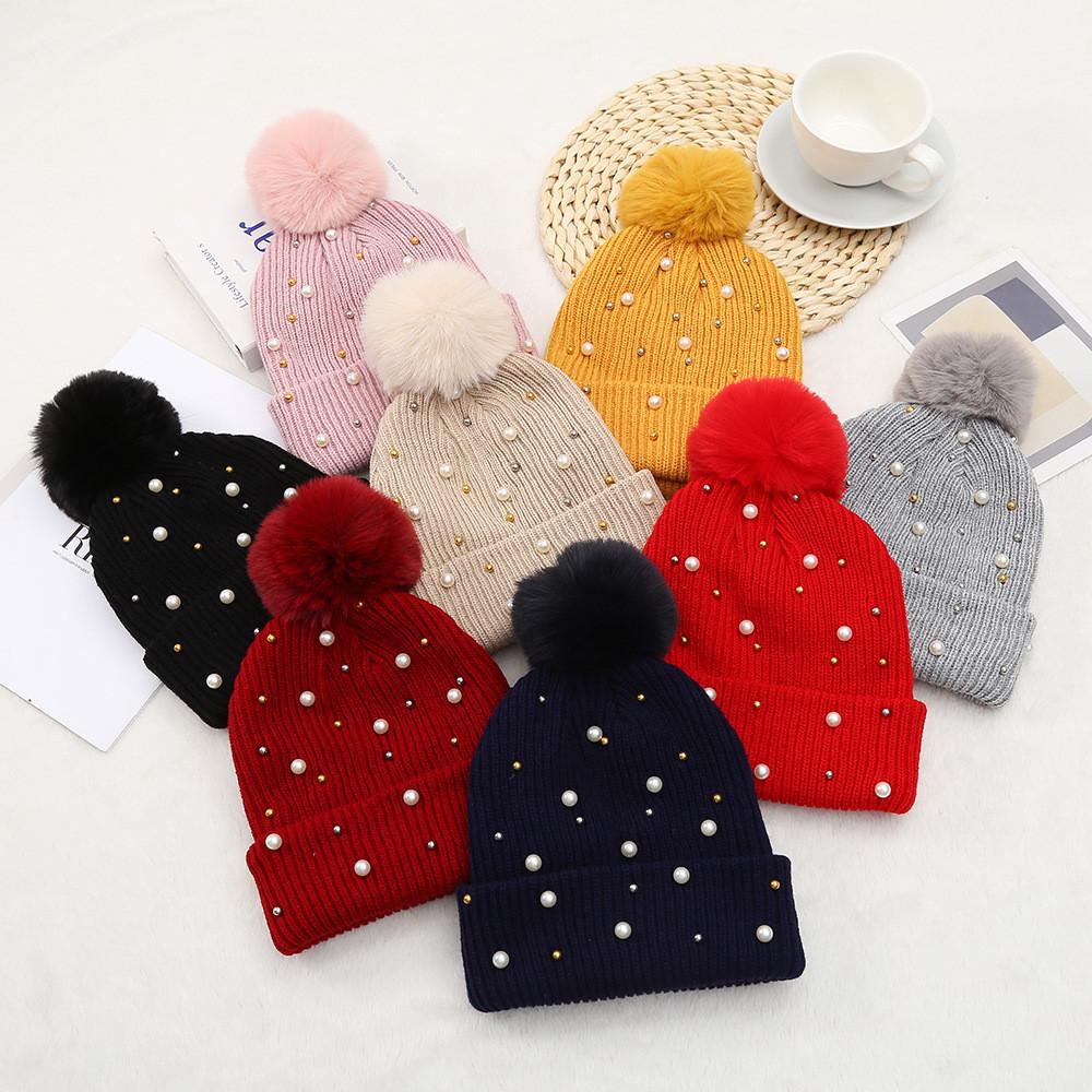 Knitted Hat For Women With Thick Warmth And Windproof Function For Winter Outdoor Use