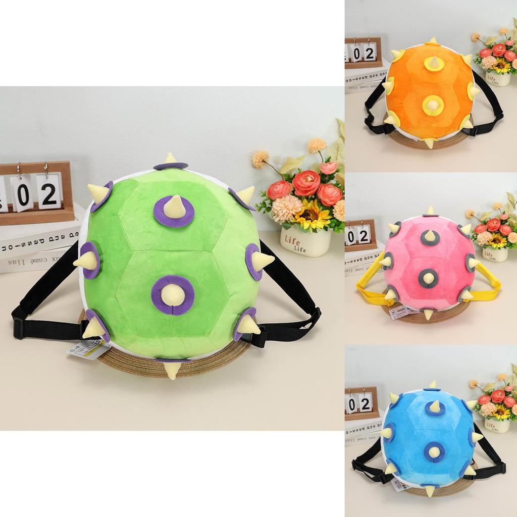 30cm Mario Turtle Shell Plush Backpack With Koopa Dragon Son Kids Shoulder Bag