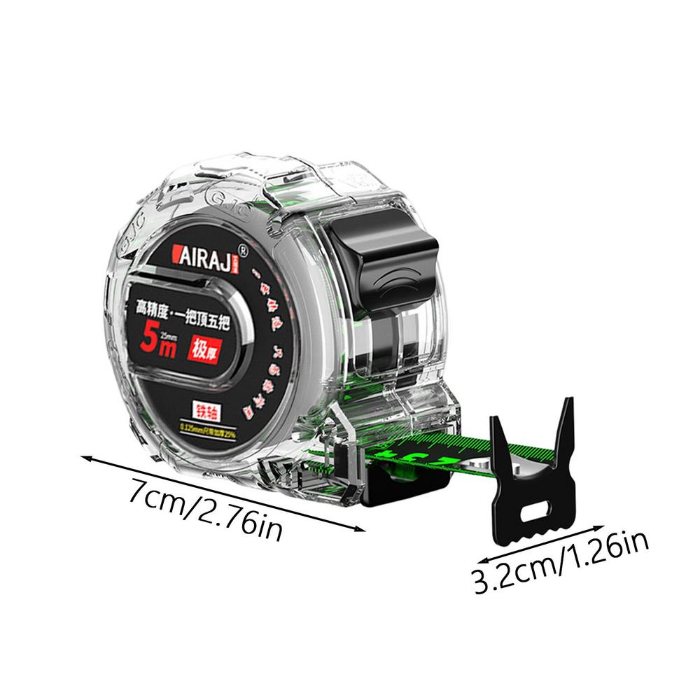 

5/7/10M метрическая рулетка точная и прочная выдвижная метрическая линейка двухсторонняя стальная измерительная лента для деревообработки