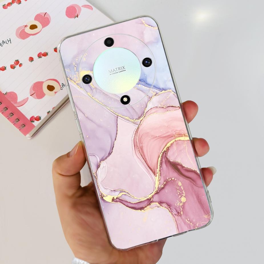 For Honor Magic 6 Lite Case Stylish Painted Back Cover Soft Silicone Phone Case For Honor X9b HonorX9b Magic6 Lite Fundas Bumper