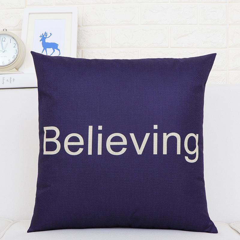 Pillow Cushion Office Waist Pillow Car Sofa Living Room Seat Lumbar Cushion Nordic Style Cotton Linen Square Pillow