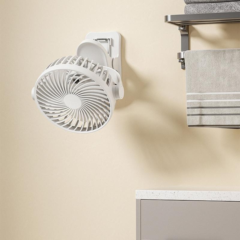 Efficient Clip On Fan with Adjustable Angle and Quiet Operation USB Rechargeable Fan Cooling Device for Home Or Gym