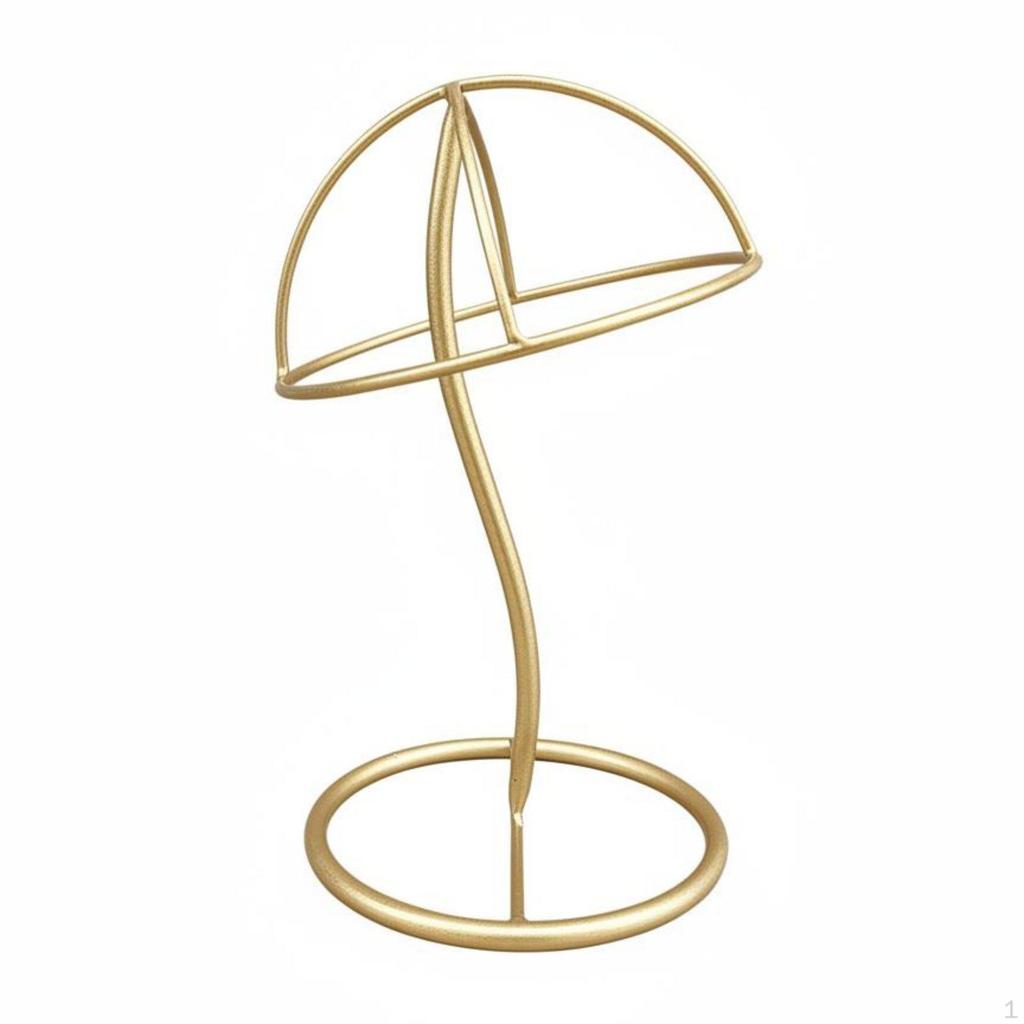 Metal Hat Display Stand Stable Base Freestanding Space-Saving