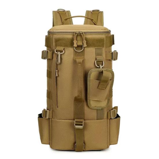 Fishing Backpack with Rod Holder Large Capacity Waterproof Oxford Cloth Outdoor Camping