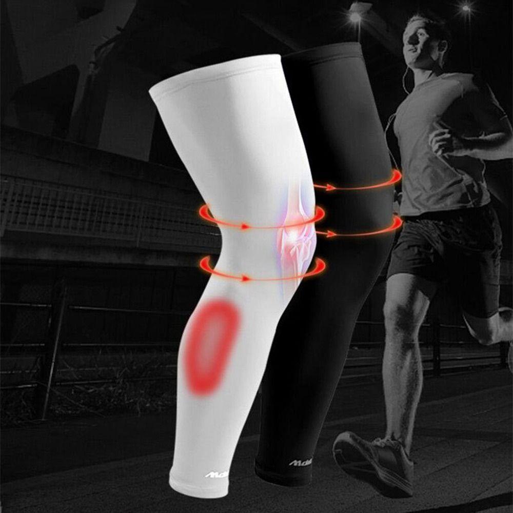 Anti-UV Knee Calf Sleeves Sunscreen Basketball Football Cycling Socks for Men Women