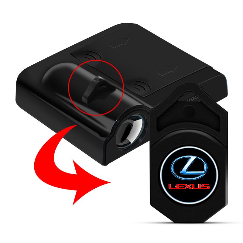 Wireless HD Car LED Door Logo Welcome Lights Projector Decor For Lexus LS LC RZ ES300 GS350 CT200h GX460 LX570 RX500h NX300 LM