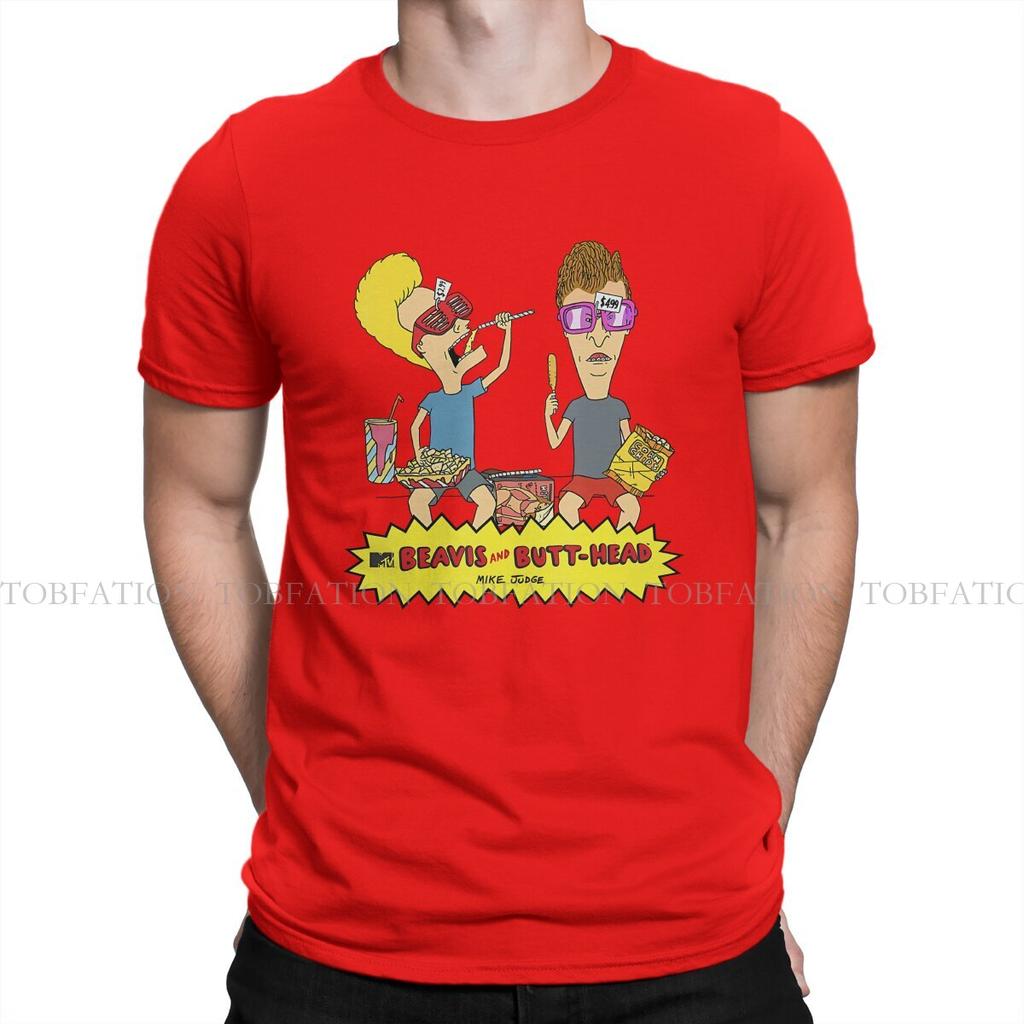 Beavis And Butthead On The Couch T Shirt Punk Unisexs Tees Summer 100 Cotton Clothing Crewneck Tshirt