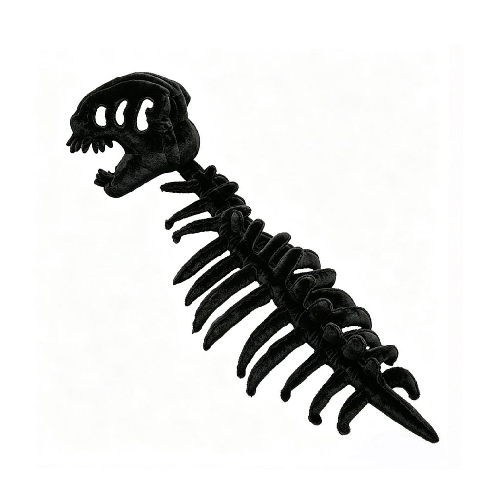 PP Cotton Dinosaur Skeleton Costume Skeleton Design 3D Dinosaur Skeleton Capes Plush Softness Easy To Clean for Halloween Themed