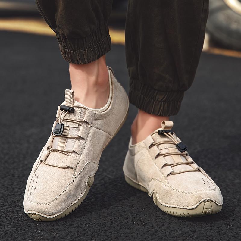 fashion Casual Shoes Suede Leather Classic Lace Up Simple and Fashionable Men's Low Cut Italian Luxury Shoemaker Social Shoes for Men