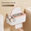 Wall-Mounted Punch-Free Cartoon Tissue Dispenser for Bathroom, Kitchen, and Living Room