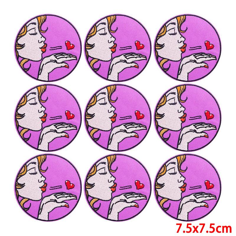 10 Pcs/lot Wholesale Embroidery Patch Iron On Patches For Clothing Patches On Clothes Jackets Decor Applique Sew Supplies