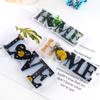 1 Pcs Heart Shape HOME LOVE Silicone Mould Letters Crystal Resin Mold DIY Crafts Casting MoldsHome Decoration Jewelry Making Tool