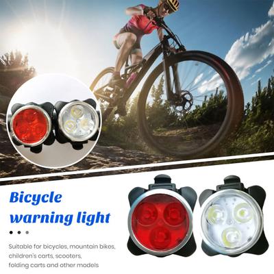 1 Set rotes Fahrrad-Rücklicht, 4 Modi, wiederaufladbar über USB, wasserdicht, superhell, Mountainbike-Scheinwerfer, wärmende LED-Lampe für Nachtfahrten