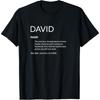 David Ist Die Beste Lustige Namensdefinition Dave David T-Shirt