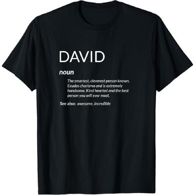 David Is De Beste Grappige Naam Definitie Dave David T-shirt