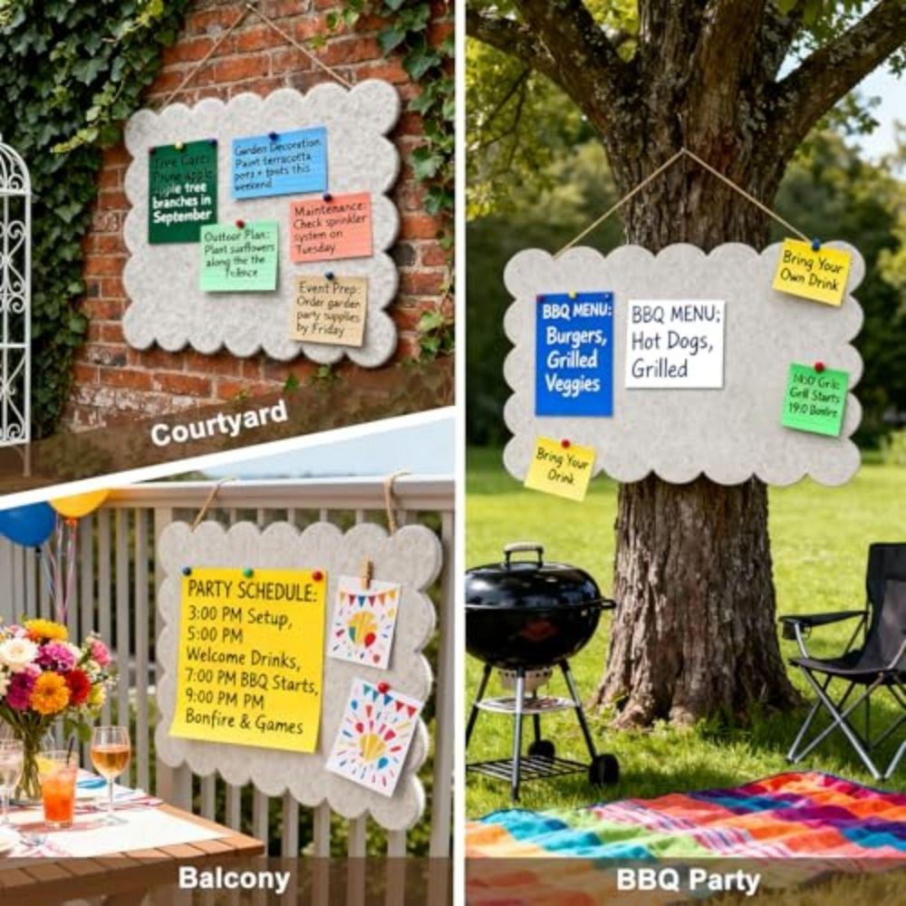 Filz-Pinwand Großes Dekoratives Panel Ins Schwarzes Brett Für Büro Zuhause Klassenzimmer