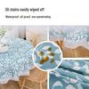 Guraide Thickened PVC Round Tablecloth with Non-Woven Backing