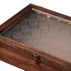 Wooden Jewelry Box Jewelry Organizer Art Hobbies Gift Packaging Box with Hinge