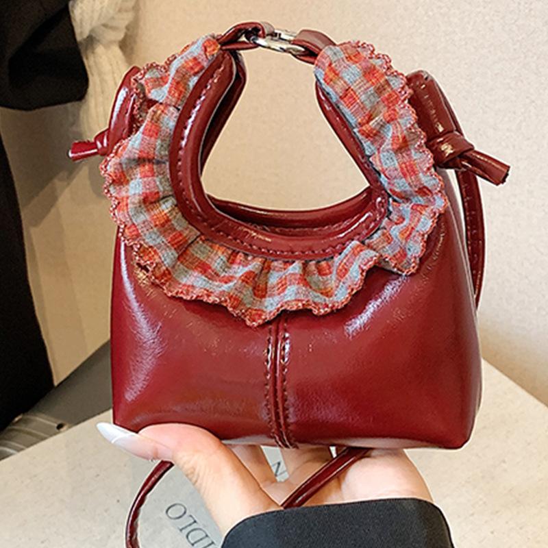 Mini Hand-held Small Bag, Fashionable and Niche Design Crossbody Bag, Stylish Lace Coin Purse