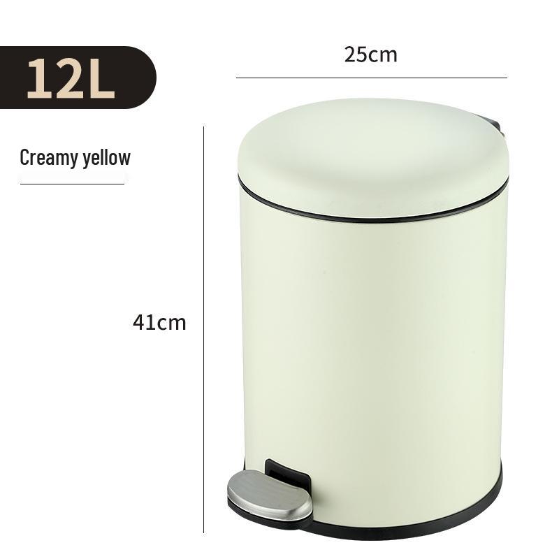 Edelstahl Müll- und Komposteimer mit Deckel & Pedal für Küche, Bad, Büro, Schlafzimmer