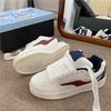 College style niche bread shoes women's summer new versatile thick-soled round head lace-up board shoes