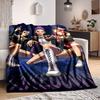 1 stuks Huntrix, K POP Zacht Comfortabel Deken Digitale Print, All Season Multifunctioneel Gebreid Stof Beddengoed, Kantoor, Bank Woondecoratie Deken