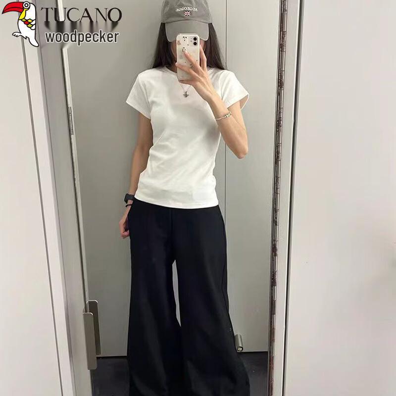 Woodpecker Women s Slim Fit Round Neck Short Sleeve T-Shirt S