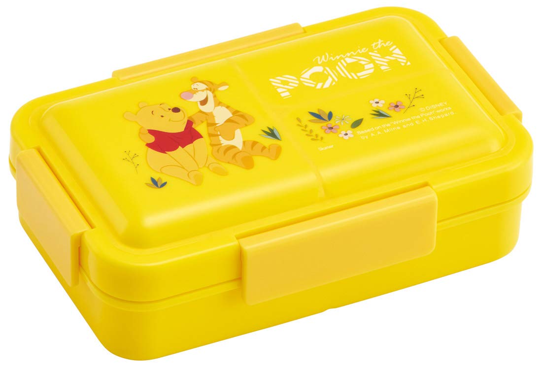

Skater 550ml Disney Winnie the Pooh Lunch Box with Integrated Antibacterial Gasket and Women s 4-Point Lock, PALT6AG-A