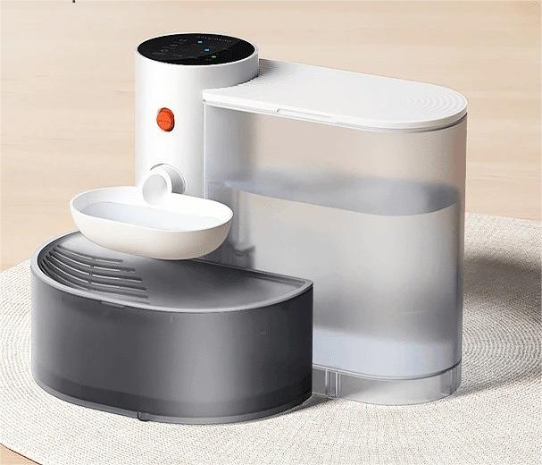 

Автоматическая поилка для домашних животных, поилка для собак и кошек, опрокидывающаяся поилка для кошек, автоматическая кормушка с проточной водой, с зарядкой S&3L белый