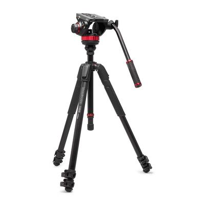 Stativ 055 Video Alu Schwarz mit Kopf 502AH