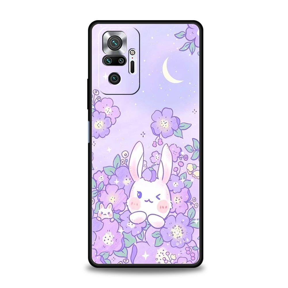 Phone Case For Xiaomi Redmi Note 14 13 12 5G 9S 9 10 11 Pro Plus 4G 9T 14C 13C 12C 10C 9C 9A Soft Cover Cute Colorful Rabbit