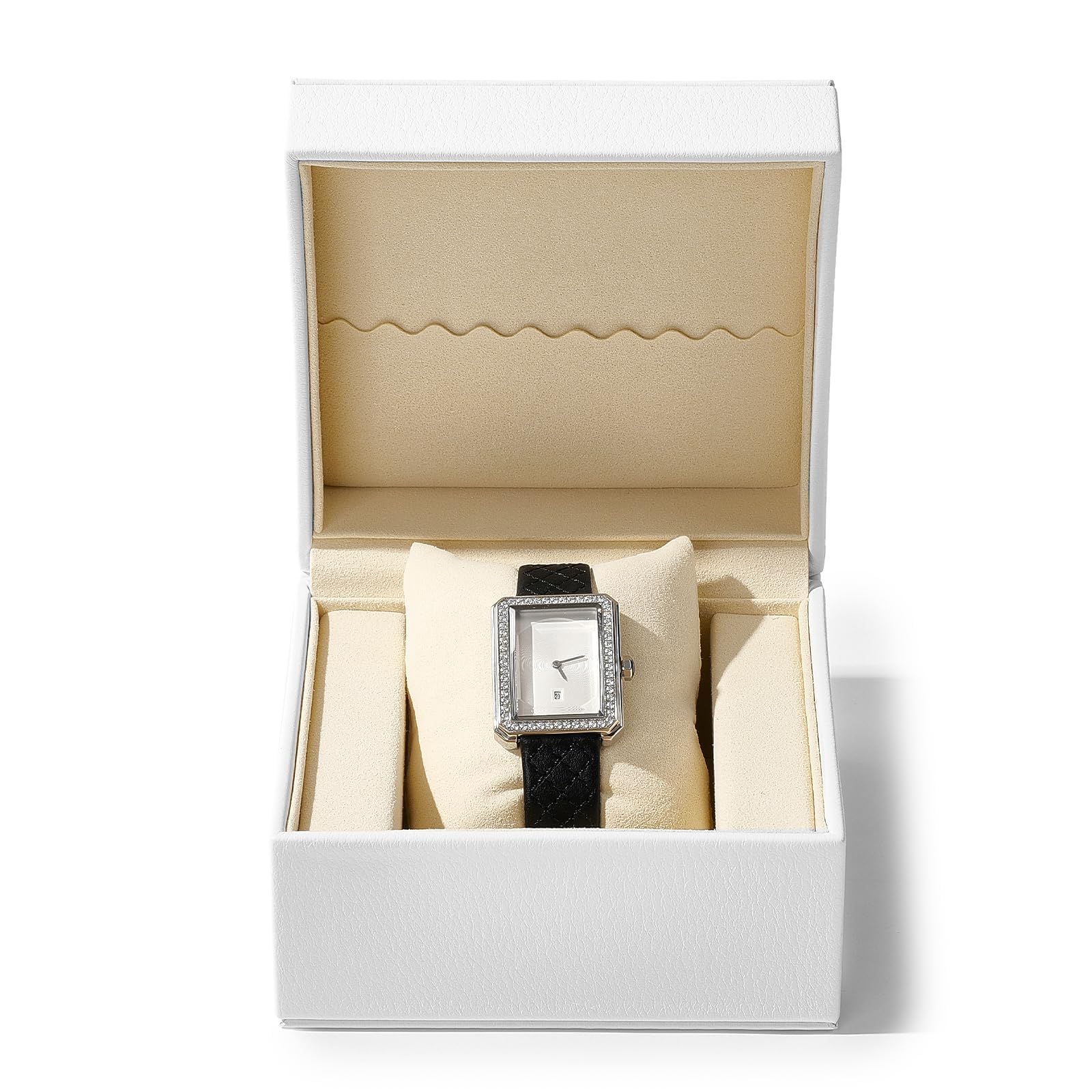 

Oirlv Watch Case, Single Watch Case, PU Leather, Portable, Luxury, Stylish, Suitable for Travel, Business Trips, Gifts, etc., Compatible with