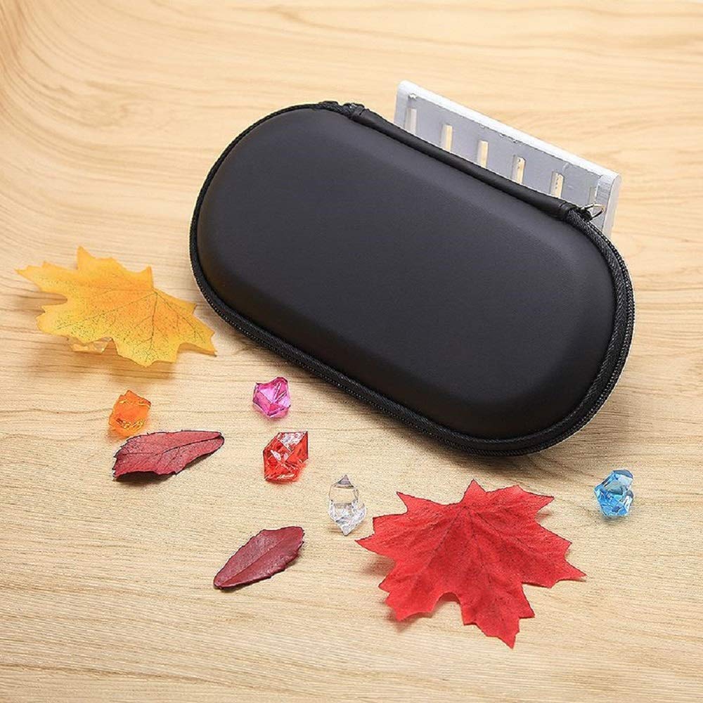 RDFJ PSVita Hard Protective Cover for PS Vita PSV Storage Case Pouch, 2000/1000/PSP, (Black)